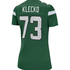 Replica|Throwback^New York Jets Women's Nike Joe Klecko Gotham Green Game Retired Player Jersey