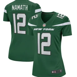 Jerseys|Women^New York Jets Women's Nike Joe Namath Gotham Green Game Retired Player Jersey