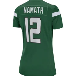 Jerseys|Women^New York Jets Women's Nike Joe Namath Gotham Green Game Retired Player Jersey