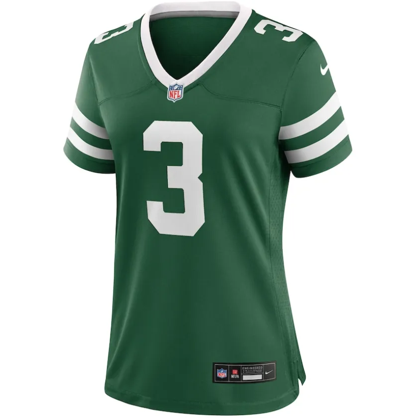 Jerseys|Women^New York Jets Women's Nike Jordan Travis Legacy Green Team Game Jersey