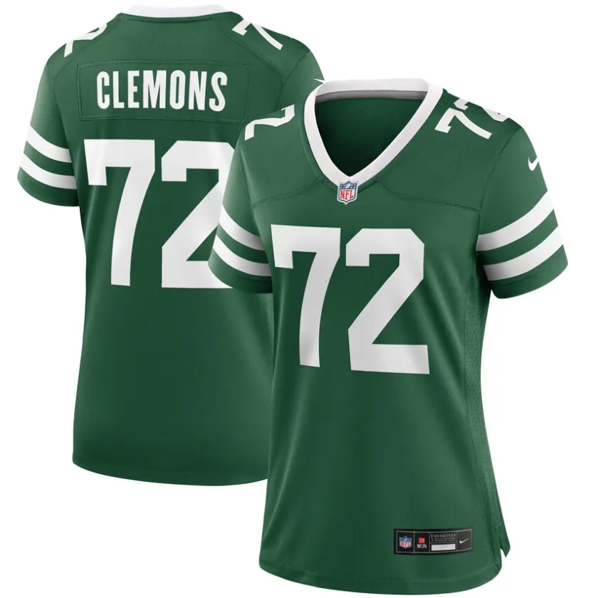 Jerseys|Women^New York Jets Women's Nike Micheal Clemons Legacy Green Team Game Jersey