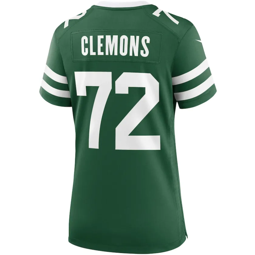 Jerseys|Women^New York Jets Women's Nike Micheal Clemons Legacy Green Team Game Jersey