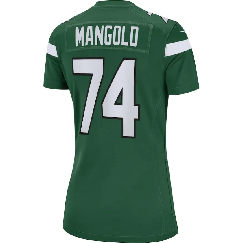 Jerseys|Women^New York Jets Women's Nike Nick Mangold Gotham Green Retired Player Jersey
