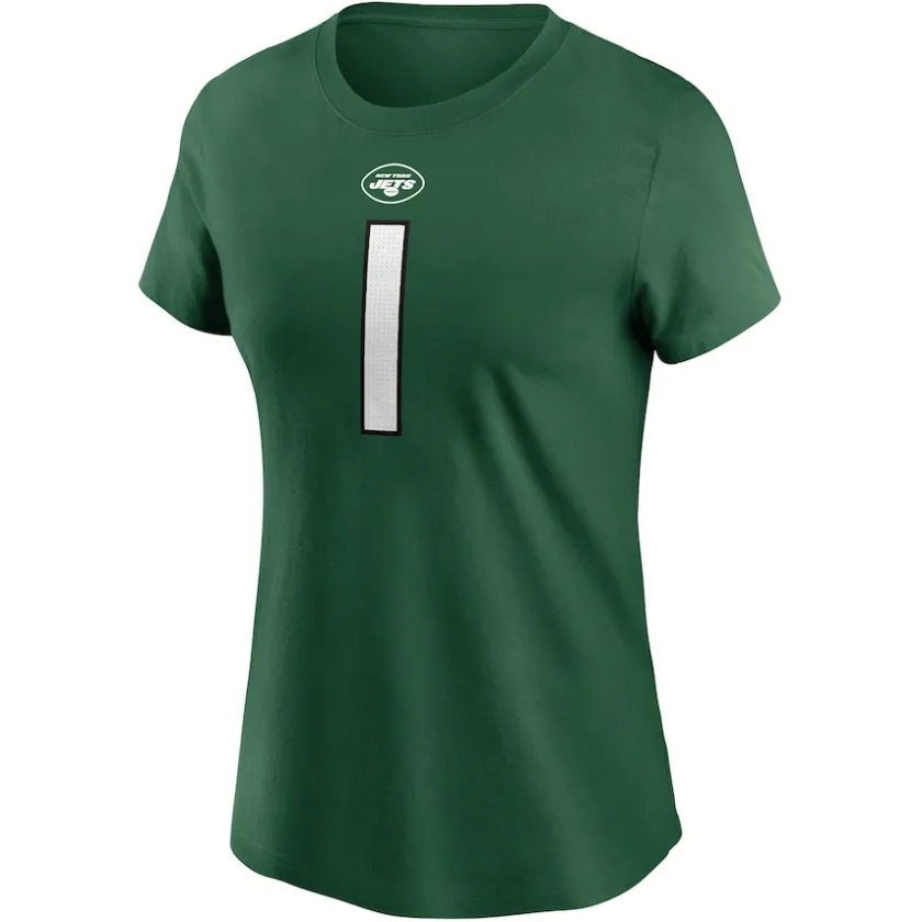 T-Shirts|Women^New York Jets Women's Nike Sauce Gardner Green Player Name & Number T-Shirt