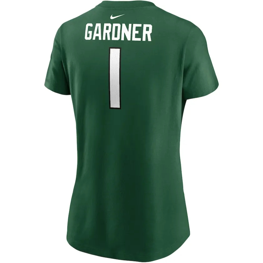 T-Shirts|Women^New York Jets Women's Nike Sauce Gardner Green Player Name & Number T-Shirt