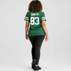 Jerseys|Women^New York Jets Women's Nike Tyler Conklin Legacy Green Team Game Jersey