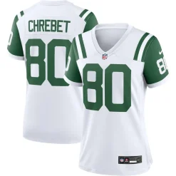 Jerseys|Women^New York Jets Women's Nike Wayne Chrebet White Classic Alternate Retired Player Game Jersey