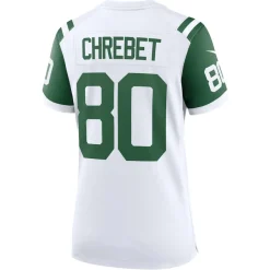 Jerseys|Women^New York Jets Women's Nike Wayne Chrebet White Classic Alternate Retired Player Game Jersey