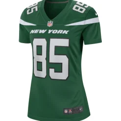 Replica|Throwback^New York Jets Women's Nike Wesley Walker Green Game Retired Player Jersey