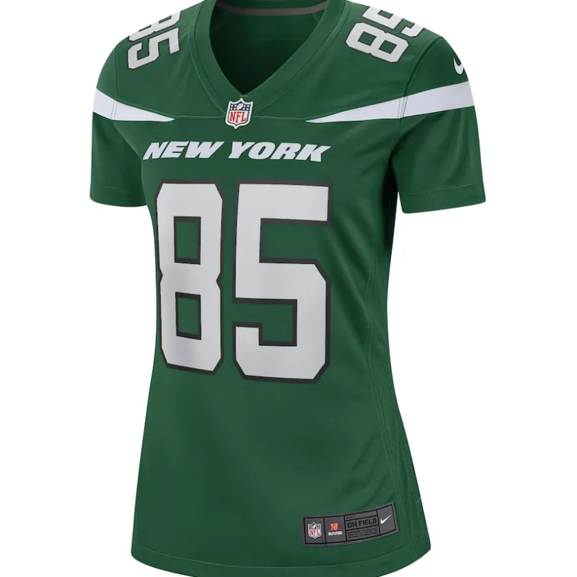Replica|Throwback^New York Jets Women's Nike Wesley Walker Green Game Retired Player Jersey