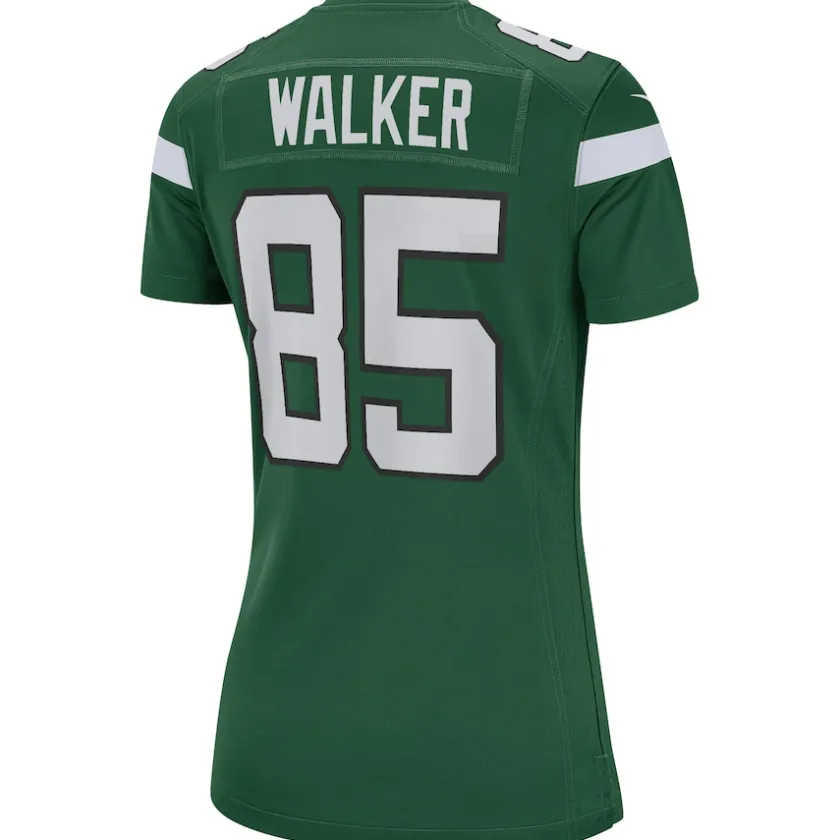 Replica|Throwback^New York Jets Women's Nike Wesley Walker Green Game Retired Player Jersey