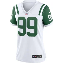 Jerseys|Women^New York Jets Women's Nike Will McDonald IV White Classic Alternate Player Game Jersey