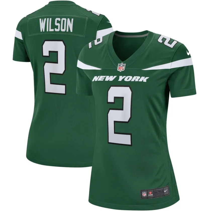 Jerseys|Women^New York Jets Women's Nike Zach Wilson Green Player Jersey