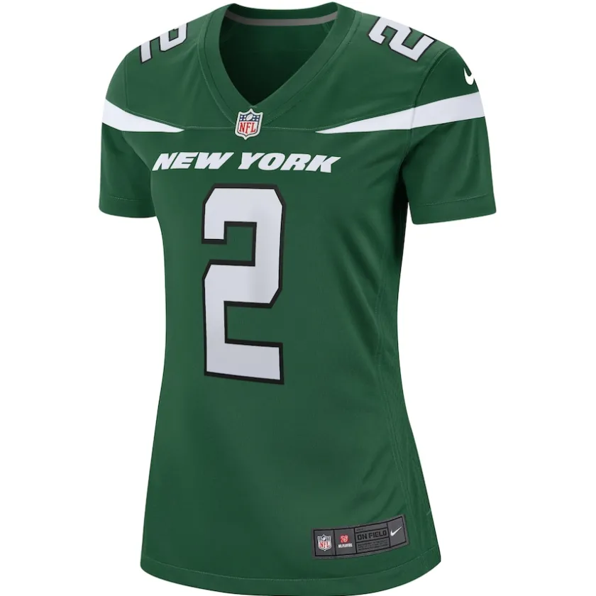 Jerseys|Women^New York Jets Women's Nike Zach Wilson Green Player Jersey
