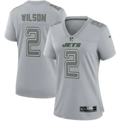 Jerseys|Women^New York Jets Women's Nike Zach Wilson Gray Atmosphere Fashion Game Jersey