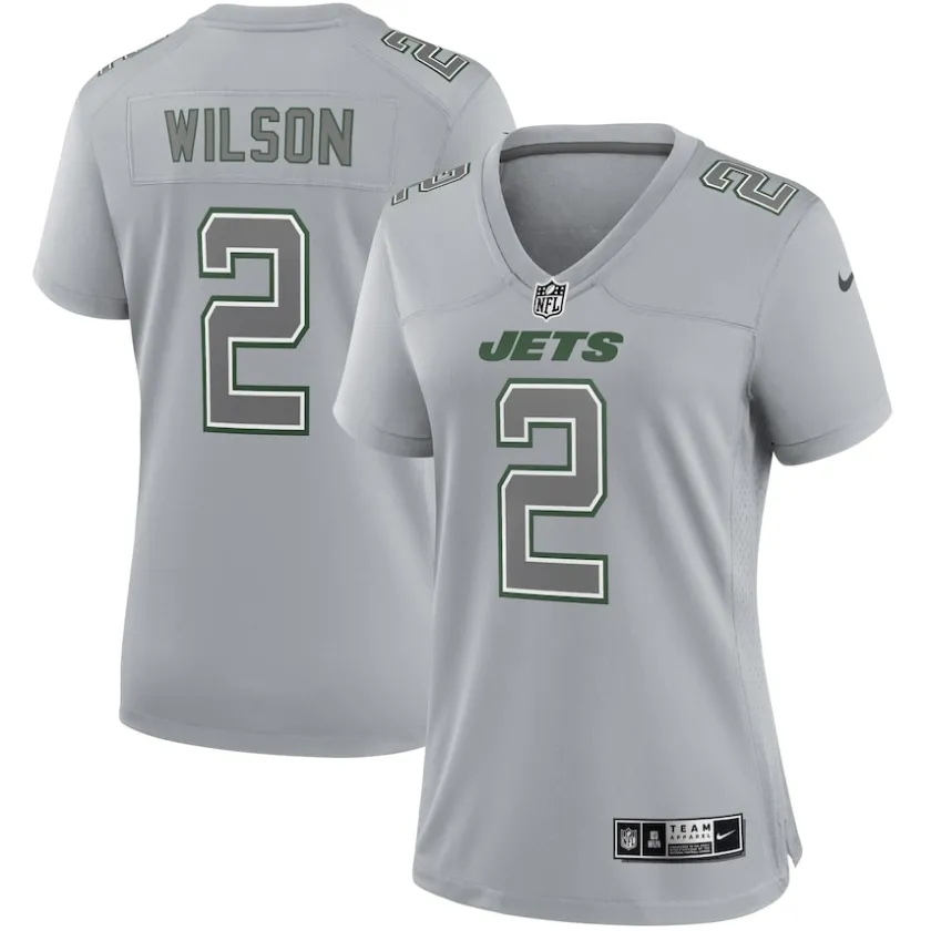 Jerseys|Women^New York Jets Women's Nike Zach Wilson Gray Atmosphere Fashion Game Jersey