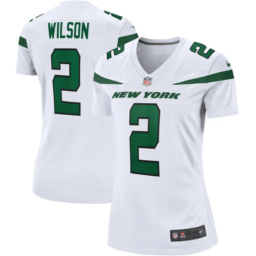 Jerseys|Women^New York Jets Women's Nike Zach Wilson White Player Jersey