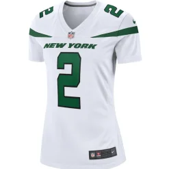 Jerseys|Women^New York Jets Women's Nike Zach Wilson White Player Jersey