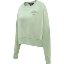 Sweatshirts & Fleece|Women^New York Jets Women's Pro Standard Light Green Neutral Pullover Sweatshirt