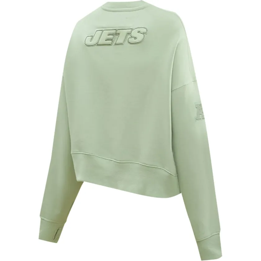 Sweatshirts & Fleece|Women^New York Jets Women's Pro Standard Light Green Neutral Pullover Sweatshirt