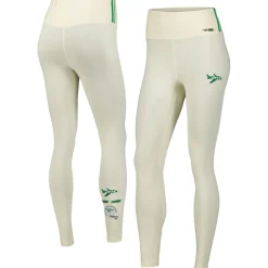 Shorts & Pants^New York Jets Women's Pro Standard Cream Retro Classic Tri-Blend Jersey Leggings