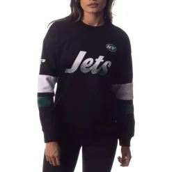 Sweatshirts & Fleece|Women^New York Jets Women's The Wild Collective Black Fleece Pullover Sweatshirt