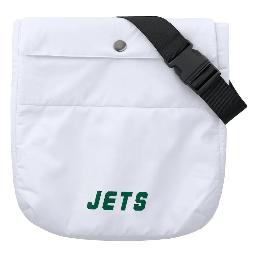 Jackets^New York Jets Women's WEAR By Erin Andrews White Packaway Full-Zip Puffer Jacket