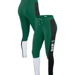Shorts & Pants^New York Jets Women's WEAR By Erin Andrews Green/Black Color-Block Leggings