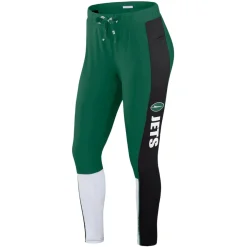 Shorts & Pants^New York Jets Women's WEAR By Erin Andrews Green/Black Color-Block Leggings