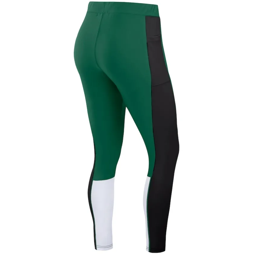 Shorts & Pants^New York Jets Women's WEAR By Erin Andrews Green/Black Color-Block Leggings