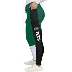 Shorts & Pants^New York Jets Women's WEAR By Erin Andrews Green/Black Color-Block Leggings