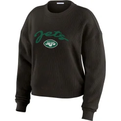 Underwear & Sleepwear^New York Jets Women's WEAR By Erin Andrews Cream Knitted Tri-Blend Long Sleeve T-Shirt & Pants Lounge Set