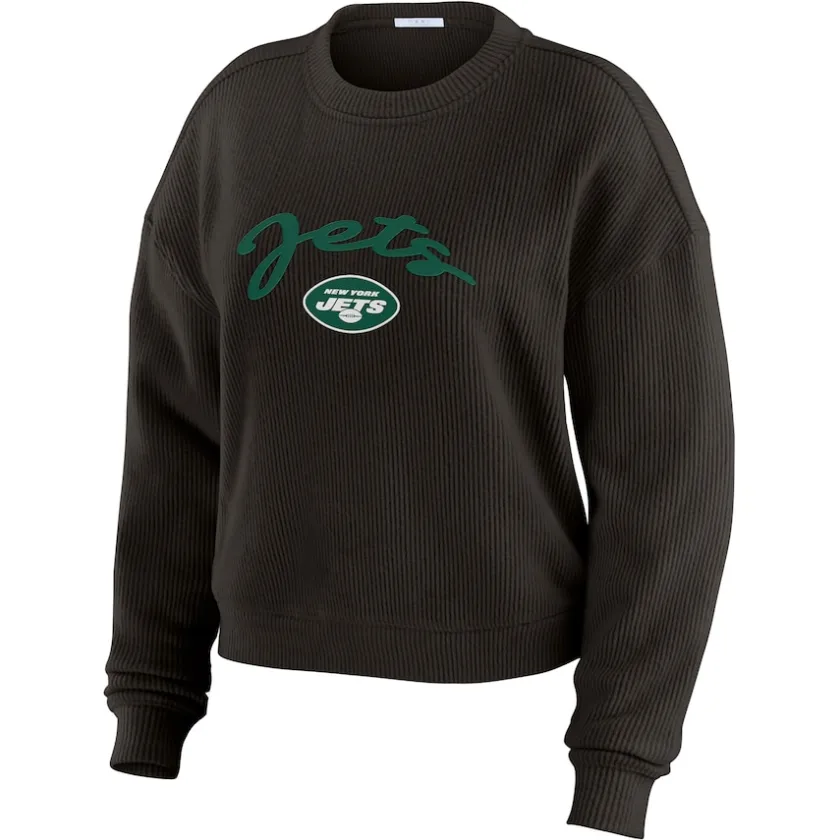 Underwear & Sleepwear^New York Jets Women's WEAR By Erin Andrews Cream Knitted Tri-Blend Long Sleeve T-Shirt & Pants Lounge Set
