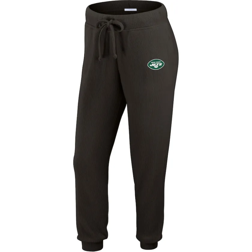 Underwear & Sleepwear^New York Jets Women's WEAR By Erin Andrews Cream Knitted Tri-Blend Long Sleeve T-Shirt & Pants Lounge Set