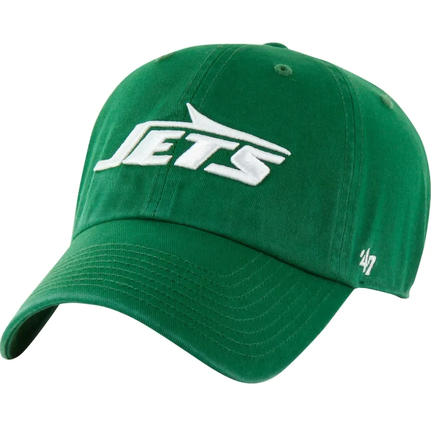 Hats|Kids^New York Jets Youth '47 Green Logo Clean Up Adjustable Hat