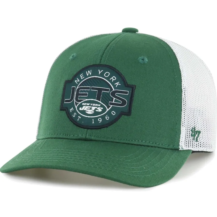 Hats|Kids^New York Jets Youth '47 Green/White Scramble Adjustable Trucker Hat
