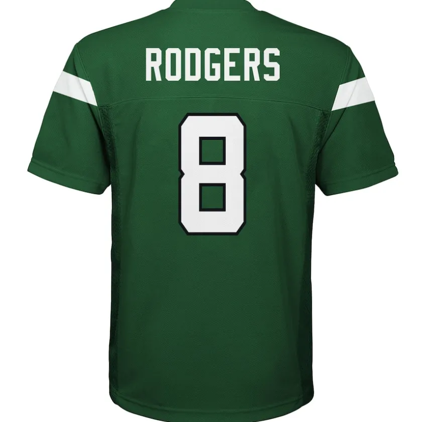 Jerseys|Kids^New York Jets Youth Aaron Rodgers Gotham Green Replica Player Jersey