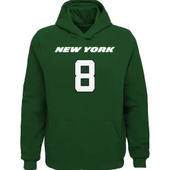 Sweatshirts & Fleece|Kids^New York Jets Youth Aaron Rodgers Green Mainliner Player Name & Number Pullover Hoodie