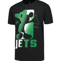 T-Shirts|Kids^New York Jets Youth Black Disney Cross Fade T-Shirt