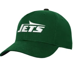 Hats|Kids^New York Jets Youth Green Team Pre-Curved Adjustable Hat