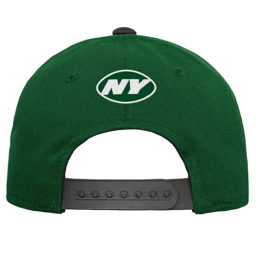 Hats|Kids^New York Jets Youth Green Team Pre-Curved Adjustable Hat