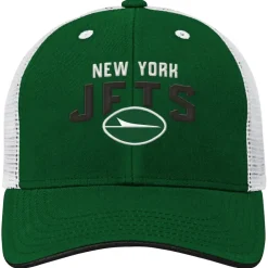 Hats|Kids^New York Jets Youth Green Core Lockup Trucker Adjustable Hat