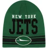 Hats|Kids^New York Jets Youth Green Retro Knit Beanie