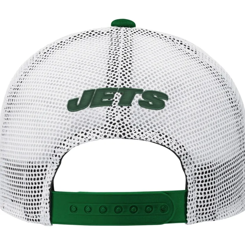 Hats|Kids^New York Jets Youth Green/White Core Lockup Adjustable Hat