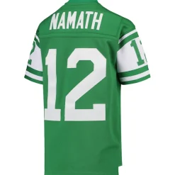 Jerseys|Kids^New York Jets Youth Mitchell & Ness Joe Namath Green 1968 Legacy Retired Player Jersey