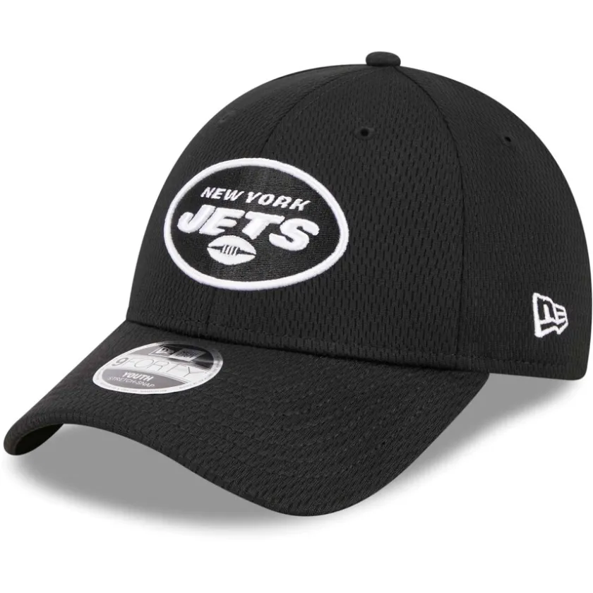 Hats|Kids^New York Jets Youth New Era Black Main B-Dub 9FORTY Adjustable Hat