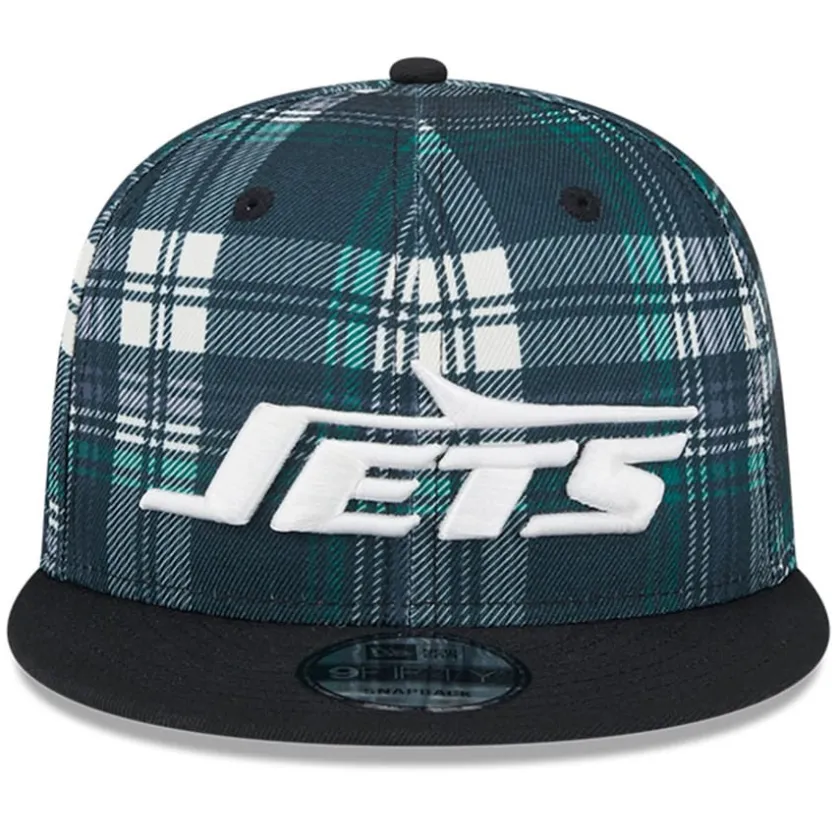 Hats|Kids^New York Jets Youth New Era Black 2024 Sideline Statement 9FIFTY Snapback Hat