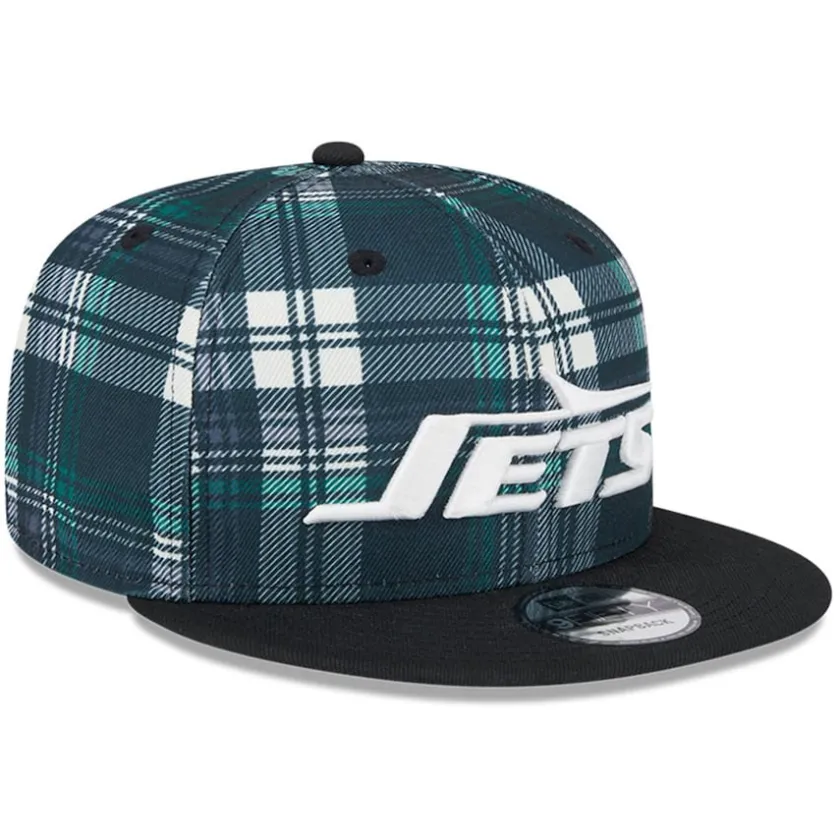 Hats|Kids^New York Jets Youth New Era Black 2024 Sideline Statement 9FIFTY Snapback Hat