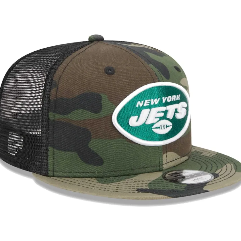 Hats|Kids^New York Jets Youth New Era Camo Main Trucker 9FIFTY Snapback Hat