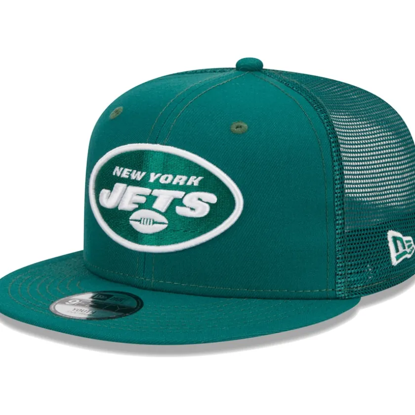 Hats|Kids^New York Jets Youth New Era Green Main Trucker 9FIFTY Snapback Hat